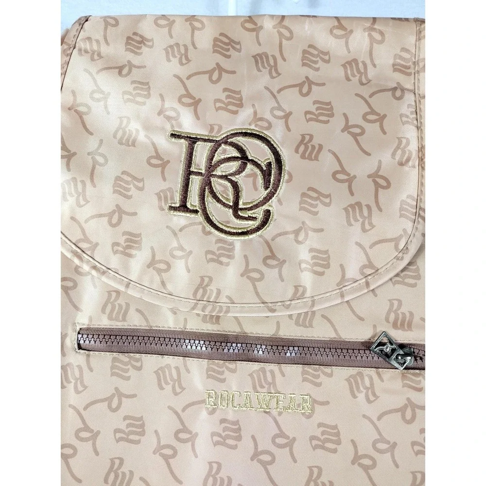 Rocawear Beige 16in Backpack Soft Case‎ Adjustable Straps Unisex Daypack Bag